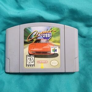 Nintendo Cruis'n USA N64 Cartridge - Gray with Orange Label Art